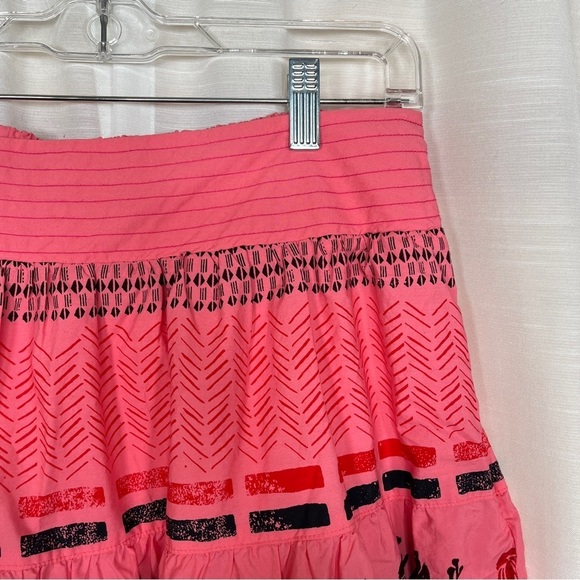 Anthropologie Blooming print Auberte poplin tiered midi skirt NWT - Picture 2 of 11